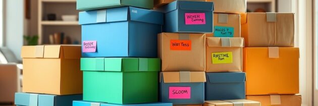 Jak skutecznie oznaczać kartony kolorami przy przeprowadzce, by uniknąć chaosu i uszkodzeń