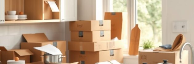 Pierwsze kroki w rozpakowywaniu kuchni po przeprowadzce — jak szybko i bez chaosu zorganizować przestrzeń